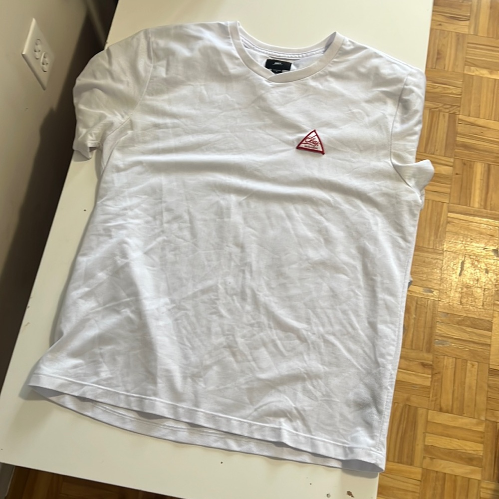 Obey white jersey tee size large